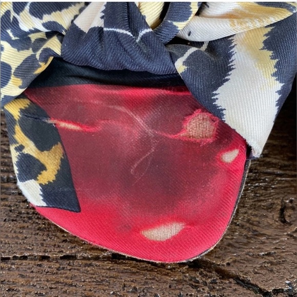 Vintage Stuart Weitzman colorful Animal Print Kitten Heels - Picture 3 of 11